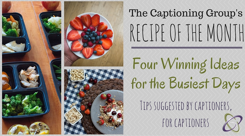 TCG Recipe of the Month - Busy Workday Meal Ideas